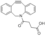 structure of CAS# 1353016-70-2, DBCO-acid;4-(2-azatricyclo[10.4.0.04,9]hexadeca-1(16),4,6,8,12,14-hexaen-10-yn-2-yl)-4-oxobutanoic acid