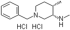 结构式 CAS# 1354486-07-9, (3S,4S)-N,4-二甲基-1-苄基-3-哌啶胺二盐酸盐