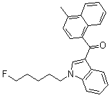 结构式 CAS# 1354631-24-5, [1-(5-氟戊基)-1H-吲哚-3-基](4-甲基-1-萘基)甲酮