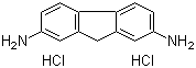 structure of CAS# 13548-69-1, 2,7-Diaminofluorene dihydrochloride;2,7-Fluorenediammonium dichloride