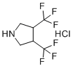 structure of CAS# 1354959-61-7, 3,4-Bis(trifluoromethyl)pyrrolidine hydrochloride