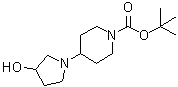 4-(3-Hydroxy-1-pyrrolidinyl)-1-piperidinecarboxylic acid 1,1-dimethylethyl ester molecular structure (CAS 1355171-47-9)