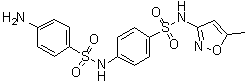 4-Amino-N-[4-[[(5-methyl-3-isoxazolyl)amino]sulfonyl]phenyl]benzenesulfonamide molecular structure (CAS 135529-16-7)