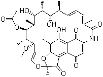 结构式 CAS# 13553-79-2, 利福霉素 S
