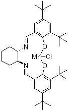 (S,S)-(+)N,N'-Bis(3,5-di-tert-butylsalicylidene)-1,2-cyclohexanediaminomanganese(III) chloride molecular structure (CAS 135620-04-1)