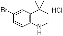 6-Bromo-1,2,3,4-tetrahydro-4,4-dimethylquinoline hydrochloride molecular structure (CAS 135631-91-3)