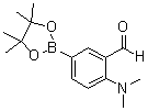 2-(Dimethylamino)-5-(4,4,5,5-tetramethyl-1,3,2-dioxaborolan-2-yl)benzaldehyde molecular structure (CAS 1356400-78-6)