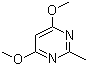 4,6-二甲氧基-2-甲基嘧啶分子结构 (CAS 13566-48-8)