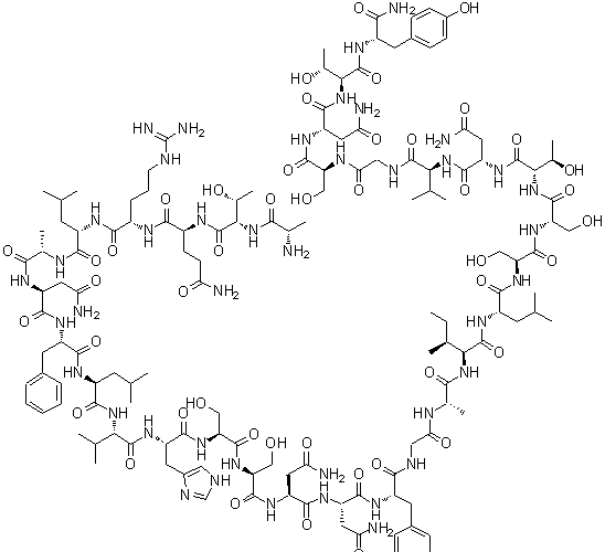 Human amylin 8-37 molecular structure (CAS 135702-23-7)