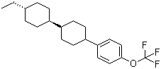 结构式 CAS# 135734-59-7, 4-[反式-4-(反式-4-乙基环己基)环己基]-1-三氟甲氧基苯