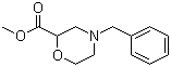 structure of CAS# 135782-29-5, 4-(Phenylmethyl)-2-morpholinecarboxylic acid methyl ester