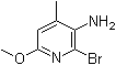 2-Bromo-6-methoxy-4-methylpyridin-3-amine molecular structure (CAS 135795-51-6)