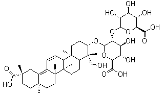 Licoricesaponin K2 molecular structure (CAS 135815-61-1)