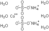 Ammonium cobalt(II) sulfate hexahydrate molecular structure (CAS 13586-38-4)