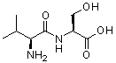 N-L-缬氨酰-L-丝氨酸分子结构 (CAS 13588-94-8)