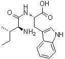 结构式 CAS# 13589-06-5, N-L-异亮氨酰-L-色氨酸