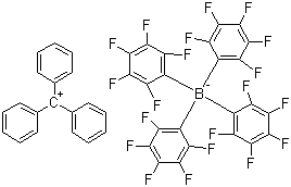 Trityl tetrakis(pentafluorophenyl)borate molecular structure (CAS 136040-19-2)