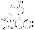 (+)-8-甲氧基异落叶松脂素分子结构 (CAS 136082-41-2)