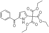 5-苯甲酰基吡咯-2-甲烷三羧酸三乙酯分子结构 (CAS 136116-84-2)
