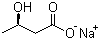 (R)-(-)-3-Hydroxybutyric acid sodium salt molecular structure (CAS 13613-65-5)