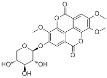 3,7-二-O-甲基蛇莓甙 A分子结构 (CAS 136133-08-9)