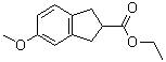 2,3-Dihydro-5-methoxy-1H-indene-2-carboxylic acid ethyl ester molecular structure (CAS 136191-07-6)