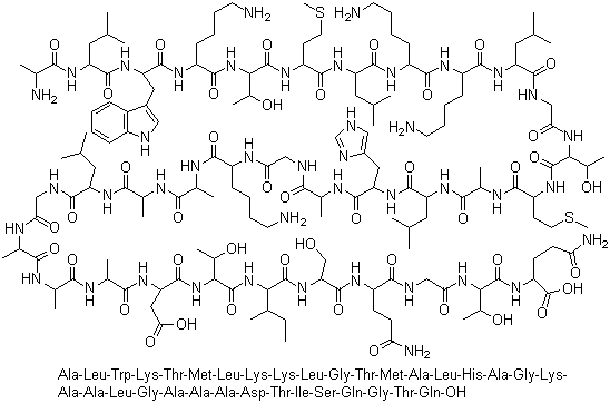 Dermaseptin molecular structure (CAS 136212-91-4)