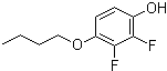 4-丁氧基-2,3-二氟苯酚分子结构 (CAS 136239-68-4)