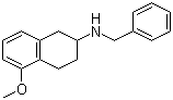 1,2,3,4-Tetrahydro-5-methoxy-N-(phenylmethyl)-2-naphthalenamine molecular structure (CAS 136247-07-9)