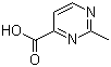 结构式 CAS# 13627-49-1, 2-甲基嘧啶-4-羧酸