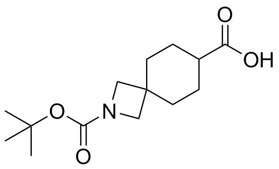 2-(Tert-butoxycarbonyl)-2-azaspiro[3.5]nonane-7-carboxylic acid molecular structure (CAS 1363381-18-3)