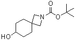 7-Hydroxy-2-azaspiro[3.5]nonane-2-carboxylic acid 1,1-dimethylethyl ester molecular structure (CAS 1363383-18-9)