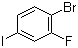 4-Bromo-3-fluoroiodobenzene molecular structure (CAS 136434-77-0)