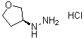 结构式 CAS# 1364632-45-0, [(3S)-四氢-3-呋喃基]肼盐酸盐