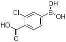 结构式 CAS# 136496-72-5, 4-羧基-3-氯苯硼酸