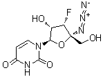 4'-C-Azido-3'-deoxy-3'-fluorouridine molecular structure (CAS 1365258-17-8)