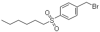 1-(Bromomethyl)-4-(hexylsulfonyl)benzene molecular structure (CAS 136528-93-3)
