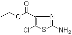 2-Amino-5-chloro-4-thiazolecarboxylic acid ethyl ester molecular structure (CAS 136539-01-0)
