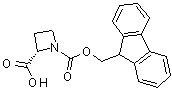 结构式 CAS# 136552-06-2, (2S)-1,2-吖丁啶二甲酸 1-芴甲基酯