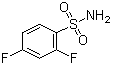 2,4-二氟苯磺酰胺分子结构 (CAS 13656-60-5)