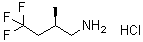 (R)-4,4,4-Trifluoro-2-methyl-1-butanamine hydrochloride molecular structure (CAS 136564-83-5)