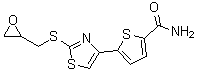 5-[2-[(2-Oxiranylmethyl)thio]-4-thiazolyl]-2-thiophenecarboxamide molecular structure (CAS 1365760-23-1)
