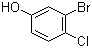 3-Bromo-4-chlorophenol molecular structure (CAS 13659-24-0)