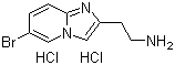 6-溴咪唑并[1,2-a]吡啶-2-乙胺盐酸盐分子结构 (CAS 1365964-60-8)