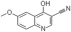 4-羟基-6-甲氧基喹啉-3-甲腈分子结构 (CAS 13669-61-9)