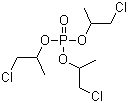 Tris(1-chloro-2-propyl) phosphate molecular structure (CAS 13674-84-5)