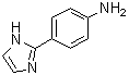 structure of CAS# 13682-33-2, 4-(1H-Imidazol-2-yl)benzenamine;2-(p-Aminophenyl)imidazole