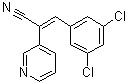 alpha-[(3,5-Dichlorophenyl)methylene]-3-pyridineacetonitrile molecular structure (CAS 136831-49-7)