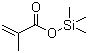 结构式 CAS# 13688-56-7, 甲基丙烯酸三甲基硅酯