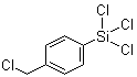 structure of CAS# 13688-90-9, 4-(Trichlorosilyl)benzyl chloride;Trichloro[4-(chloromethyl)phenyl]silane; [4-(Chloromethyl)phenyl]trichlorosilane; [p-(Chloromethyl)phenyl]trichlorosilane